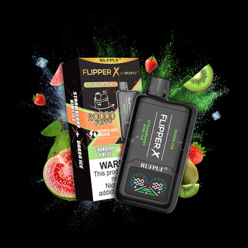 Strawberry Kiwi Ice + Guava Ice  - Flipper X Disposable Vape – 20,000 Puffs