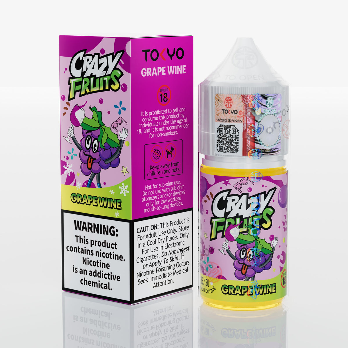 Tokyo Crazy Fruits Grape Wine 30ml 35mg Pakistan