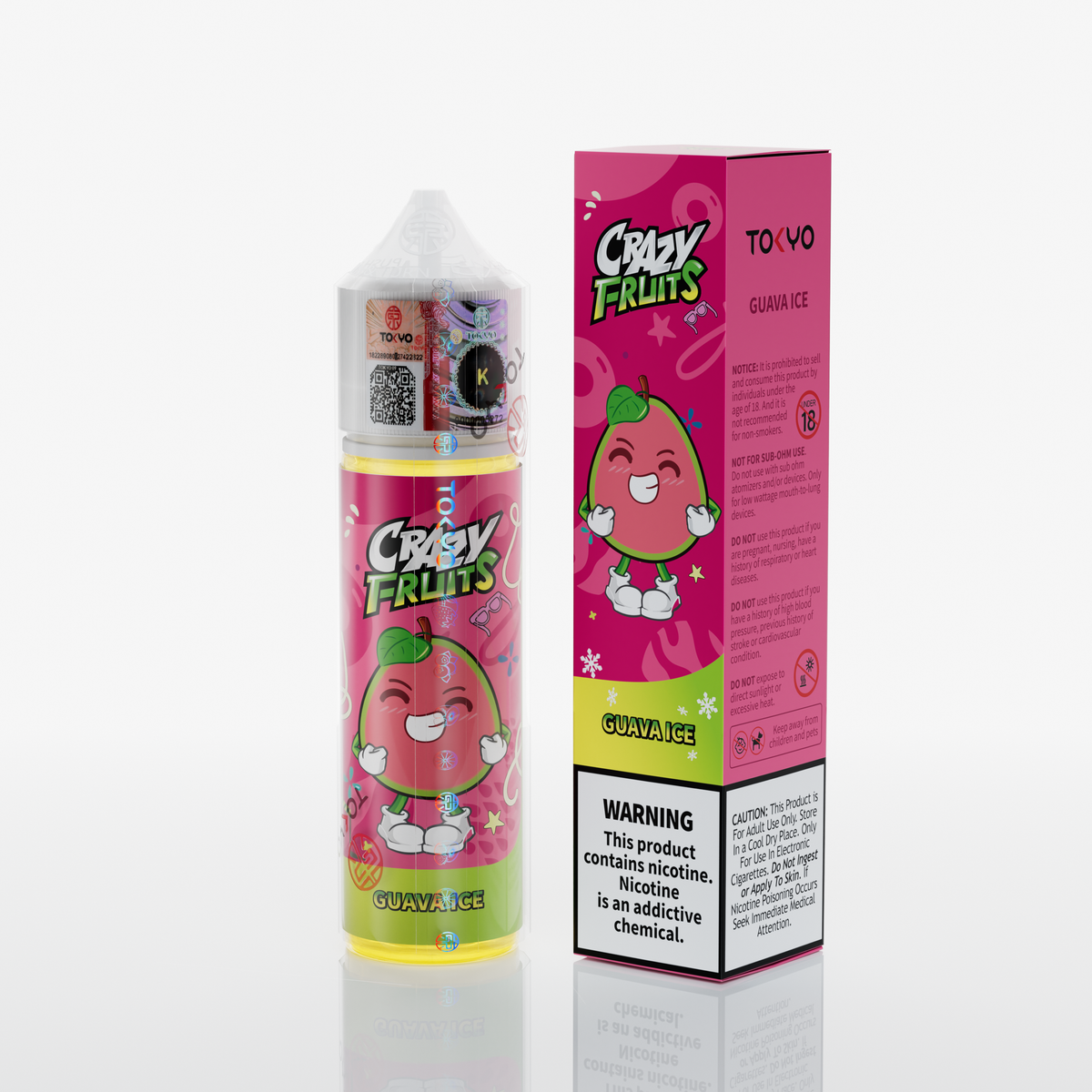 Tokyo Crazy Fruits Guava Ice 60ml Freebase Pakistan