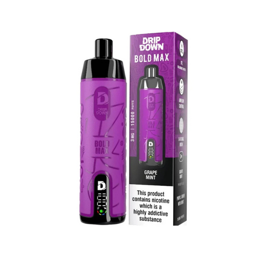 DRIPDOWN BOLD MAX DTL 15000 PUFFS DISPOSIBLES AT BEST PRICE IN PAKISTAN