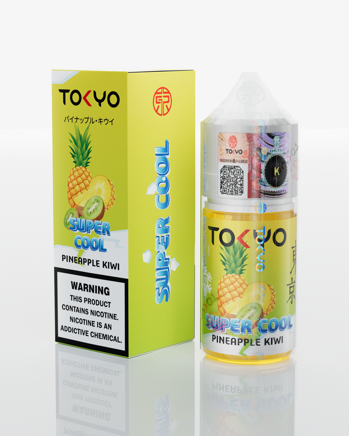 Tokyo Super Cool Pineapple Kiwi Salt Nic 30ml Pakistan
