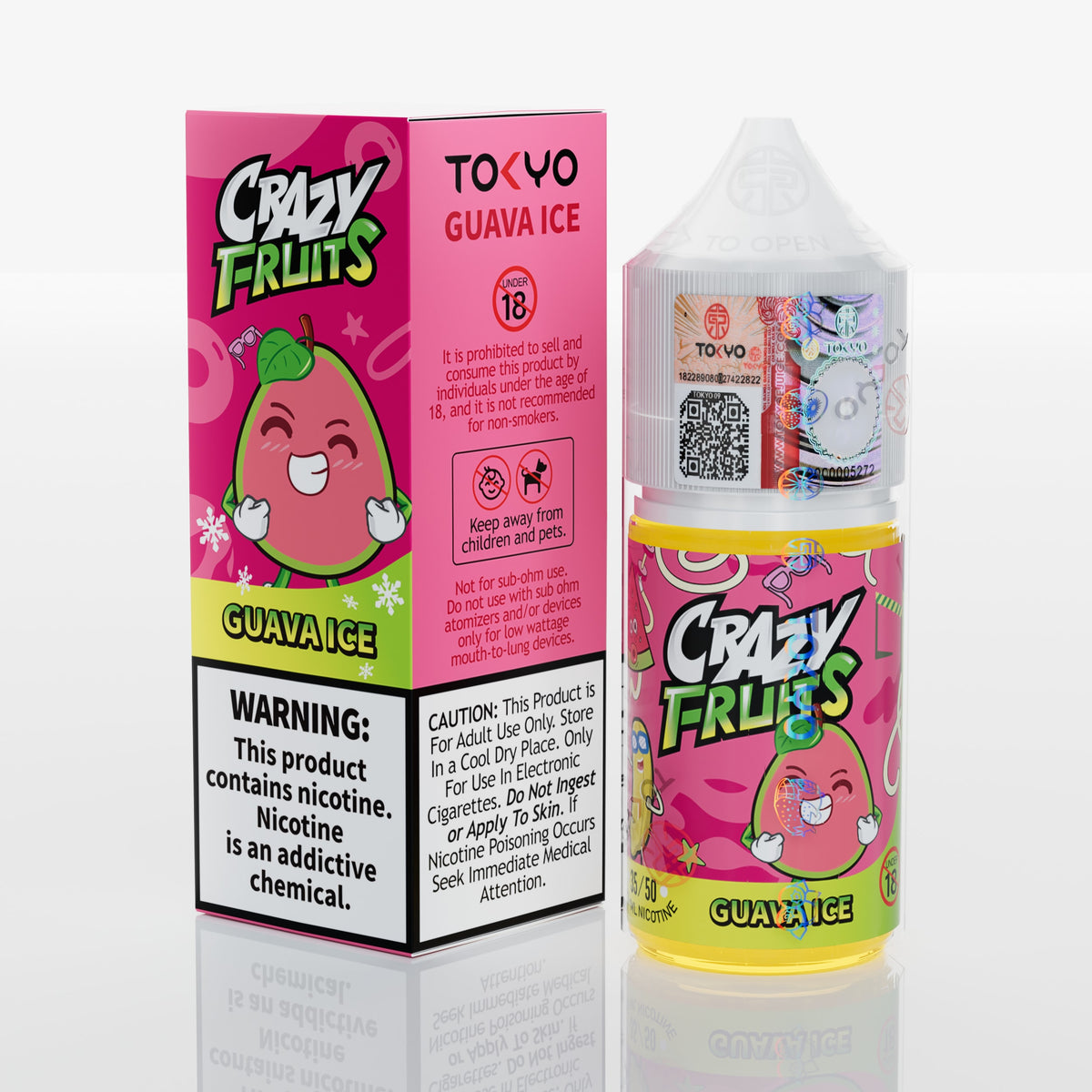 Tokyo Crazy Fruits Guava Ice Salt Nic 30ml Pakistan