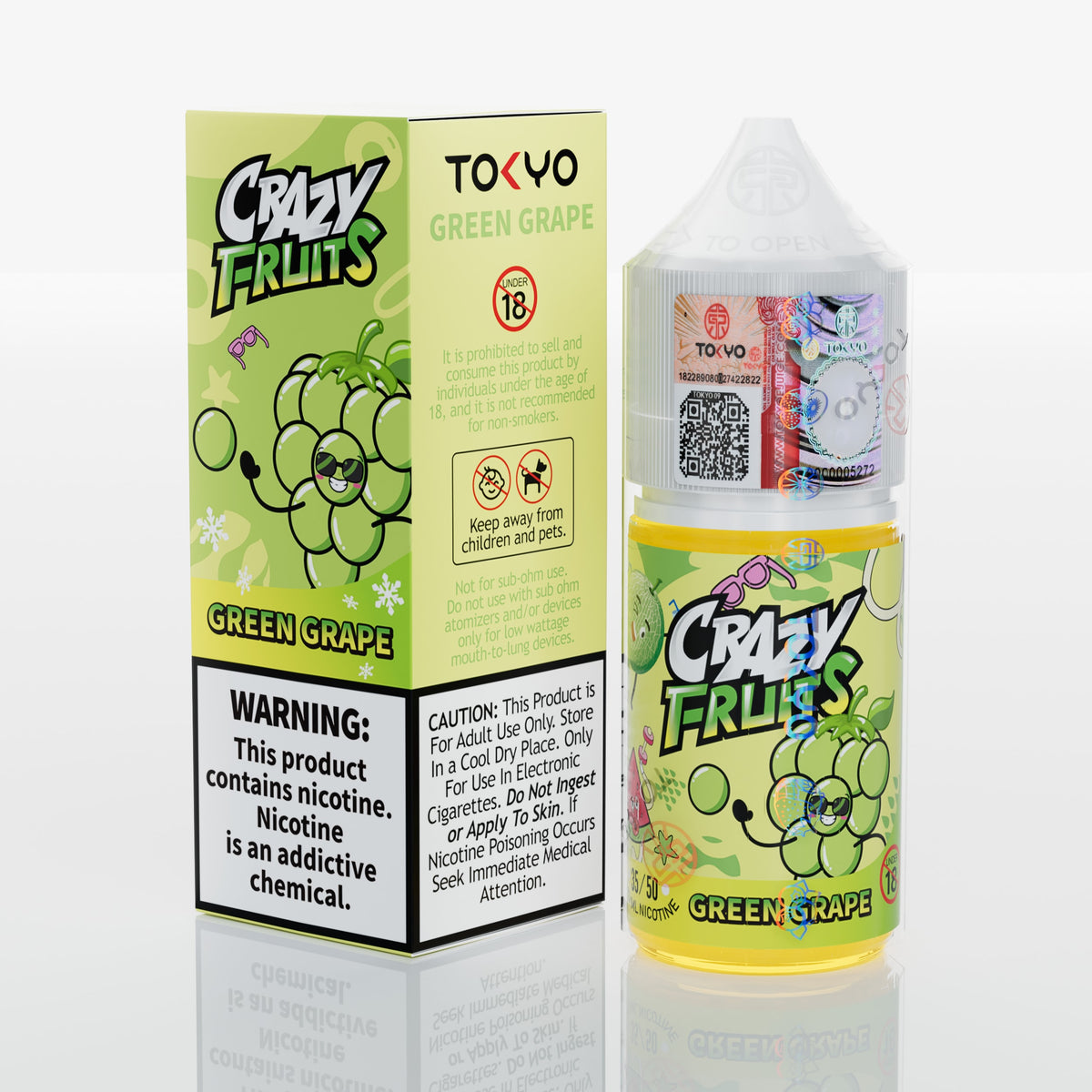 Tokyo Crazy Fruits Green Grape 30ml 50mg Pakistan
