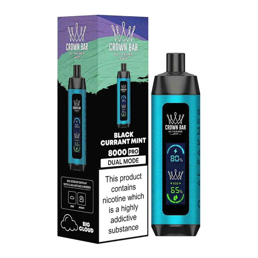 AL FAKHER CROWN BAR MEGA MAX DISPOSIBLE 8000 Puffs (MIX) At Best Price In Pakistan