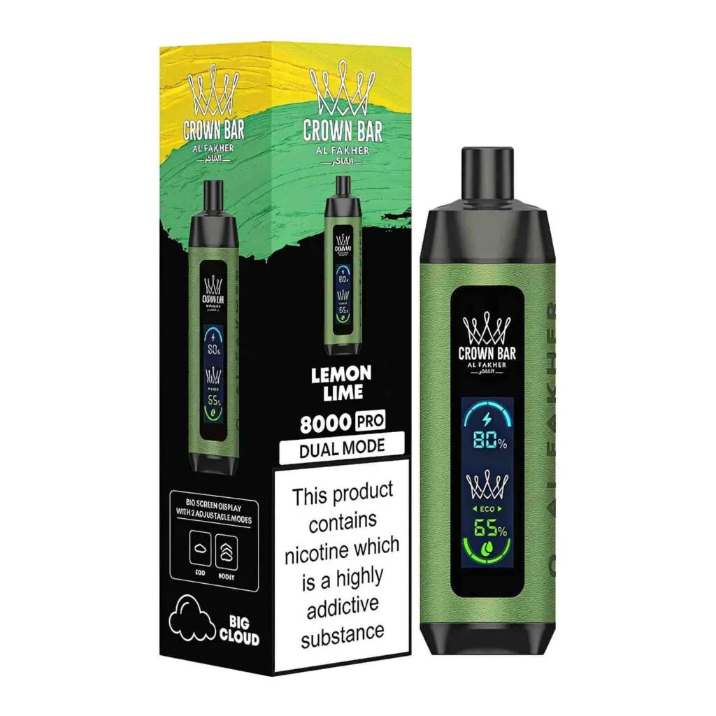 AL FAKHER CROWN BAR MEGA MAX DISPOSIBLE 8000 Puffs (MIX) At Best Price In Pakistan