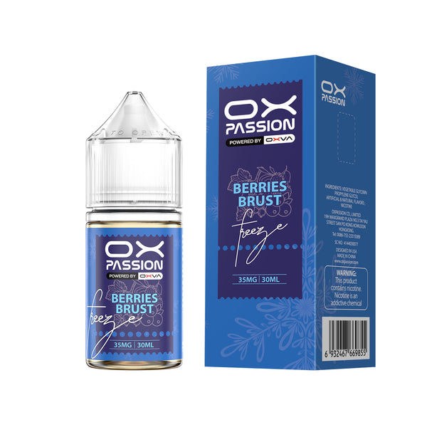 OX Passion by OXVA - Berries Brust Freeze – Premium Nicotine Salt E-Liquid (30ML)