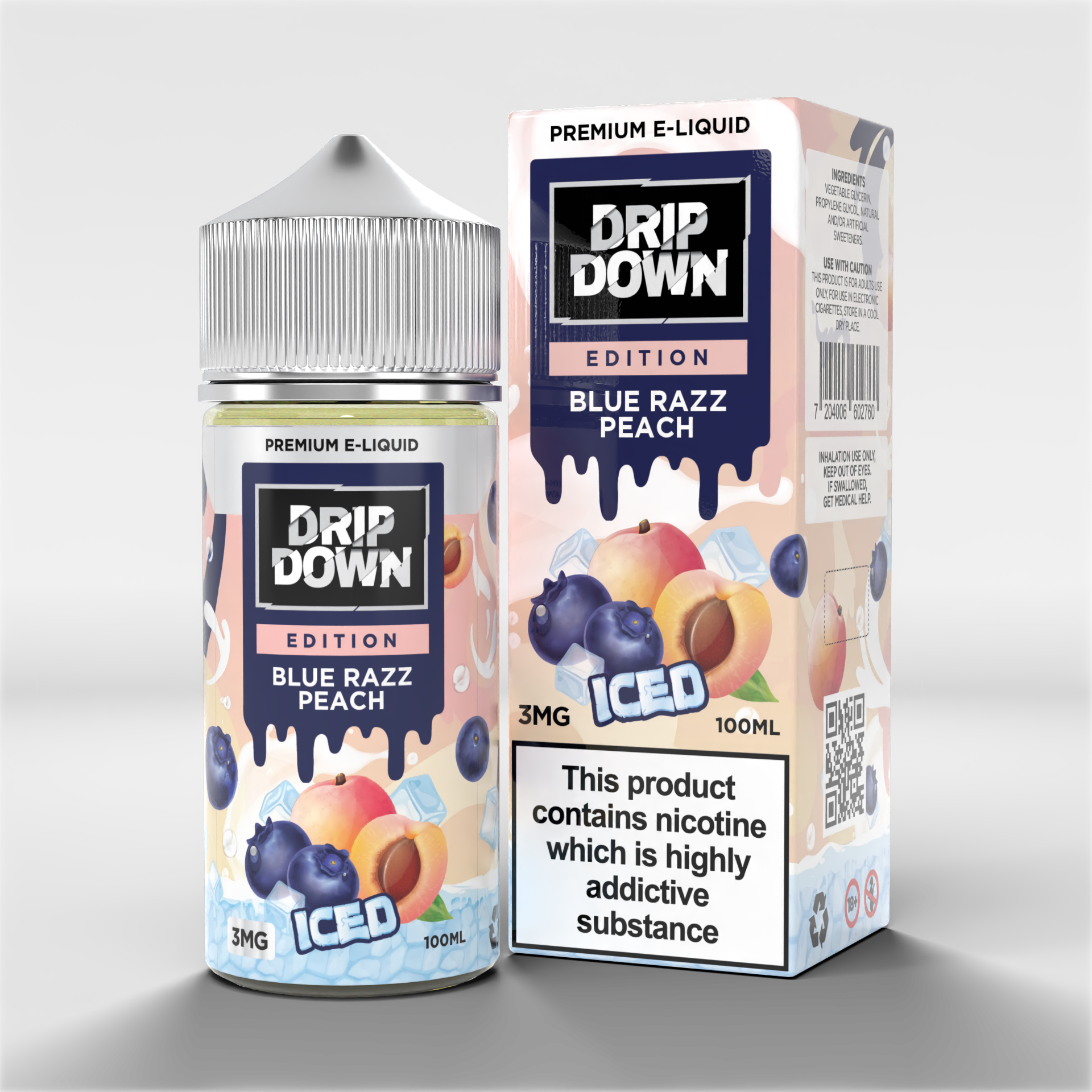 DRIPDOWN EDITION BLUE RAZZ PEACH ICE 100ML