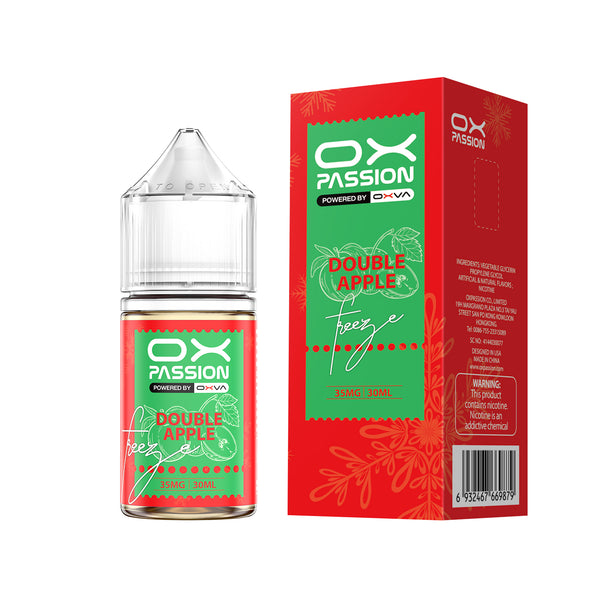 OX Passion by OXVA - Double Apple Freeze – Premium Nicotine Salt E-Liquid (30ML)