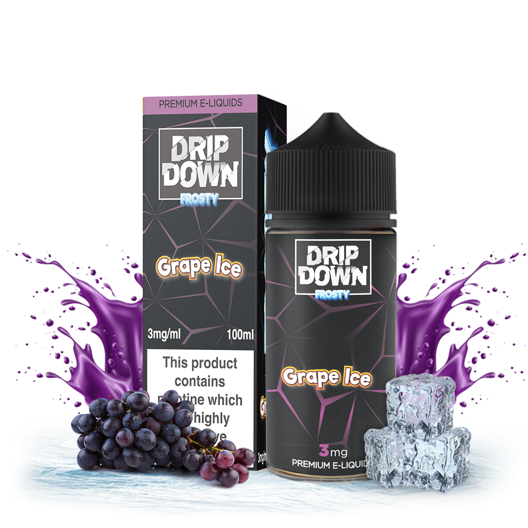 Dripdown Frosty Grape Ice 100ml E-Liquid Pakistan