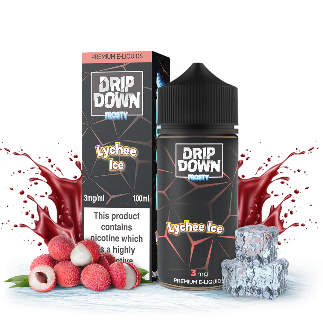 Dripdown Frosty Lychee Ice 100ml E-Liquid Pakistan