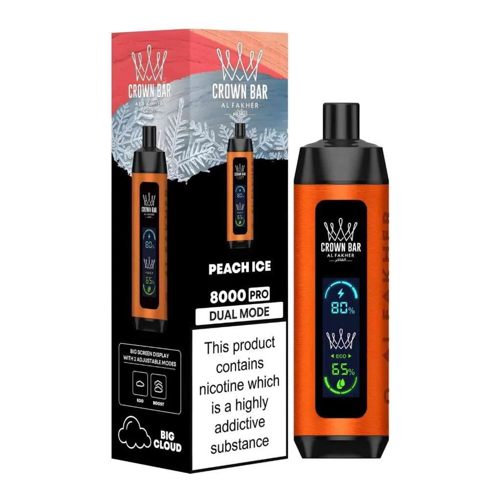 AL FAKHER CROWN BAR MEGA MAX DISPOSIBLE 8000 Puffs (MIX) At Best Price In Pakistan