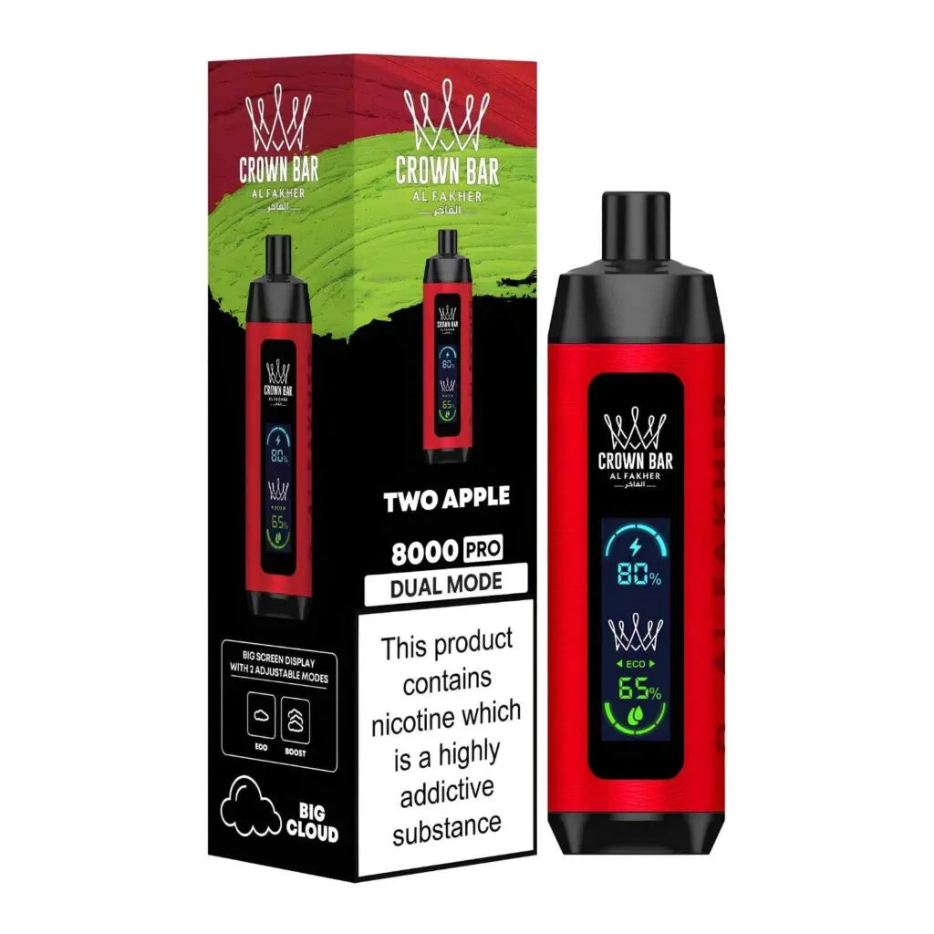 AL FAKHER CROWN BAR MEGA MAX DISPOSIBLE 8000 Puffs (MIX) At Best Price In Pakistan