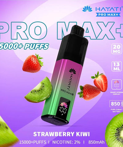 HAYATI Pro Max+ 15000 Puffs Disposable Vape – Strawberry Kiwi