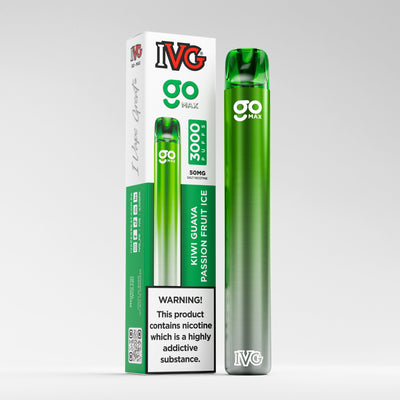 IVG Go Max 3000 Puffs Disposable Vape - Kiwi Guava Passionfruit Ice