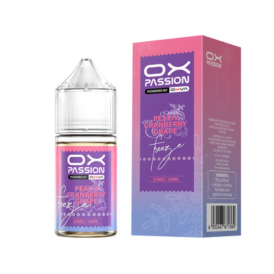 OX Passion by OXVA - Peach Cranberry Grape Freeze – Premium Nicotine Salt E-Liquid (30ML)