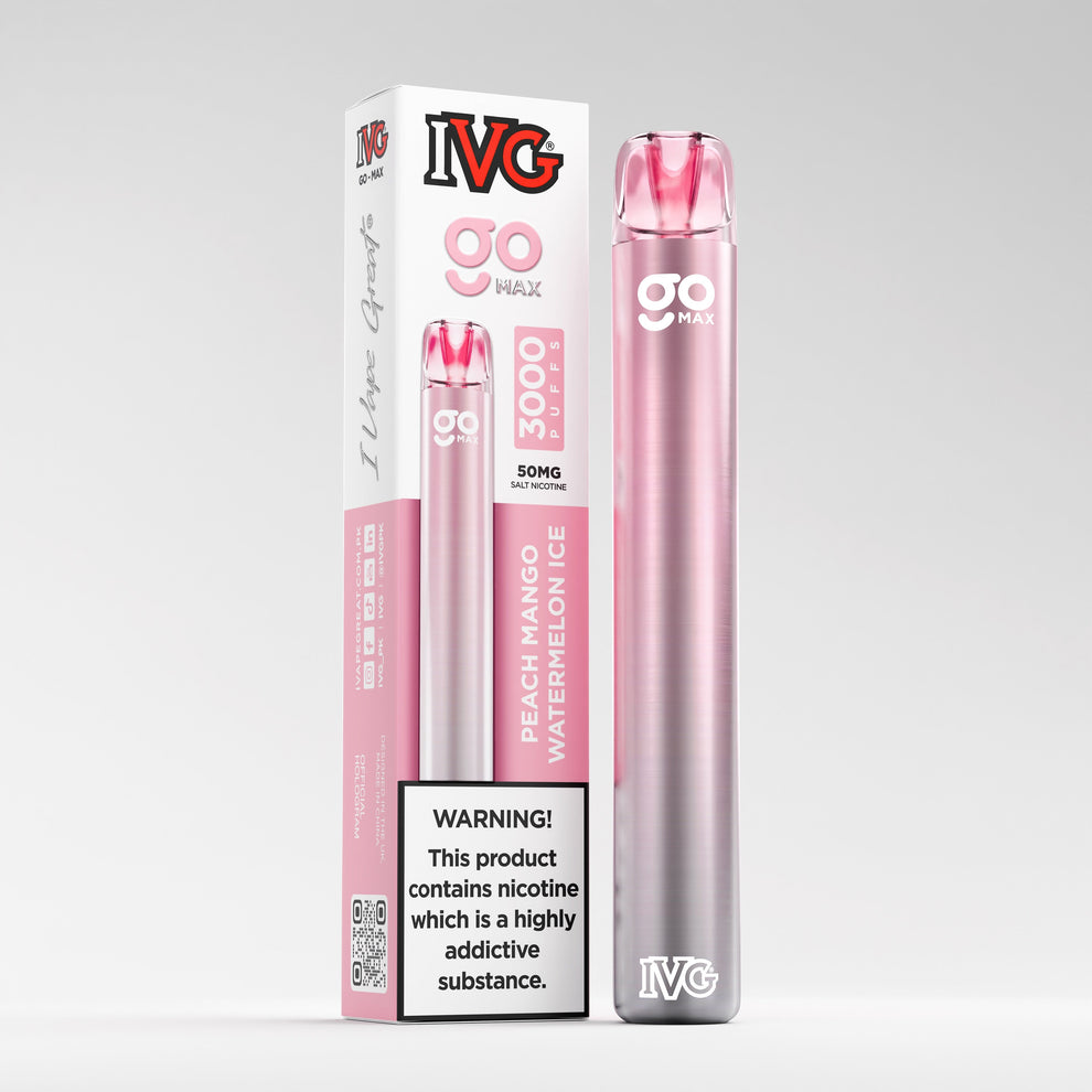 IVG Go Max 3000 Puffs Disposable Vape - Peach Mango Watermelon Ice