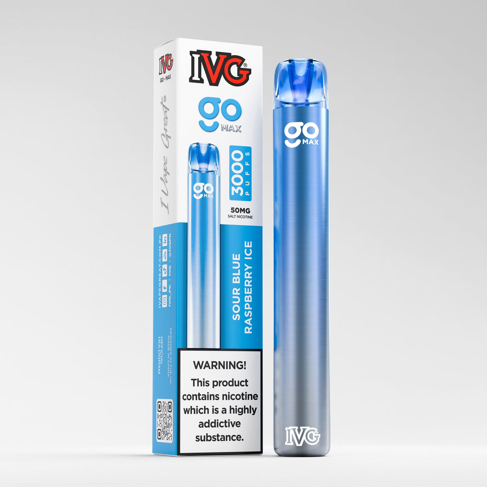 IVG Go Max 3000 Puffs Disposable Vape - Sour Blue Raspberry Ice