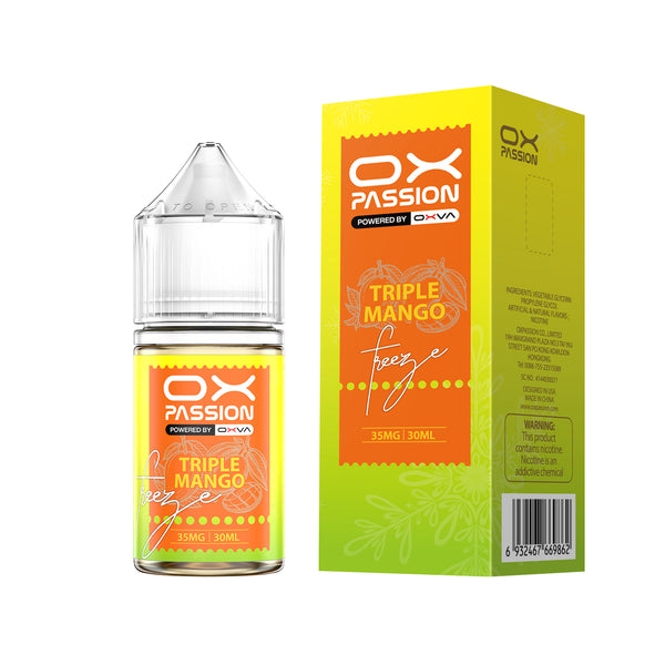 OX Passion by OXVA - Triple Mango Freeze – Premium Nicotine Salt E-Liquid (30ML)