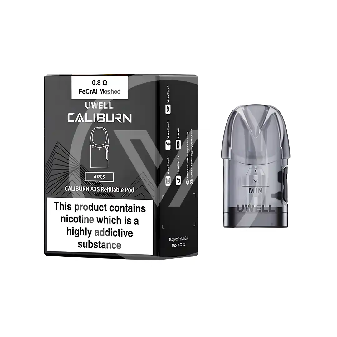 UWELL CALIBURN A3S REFILLABLE POD 0.8Ω 2ML CARTRIDGE