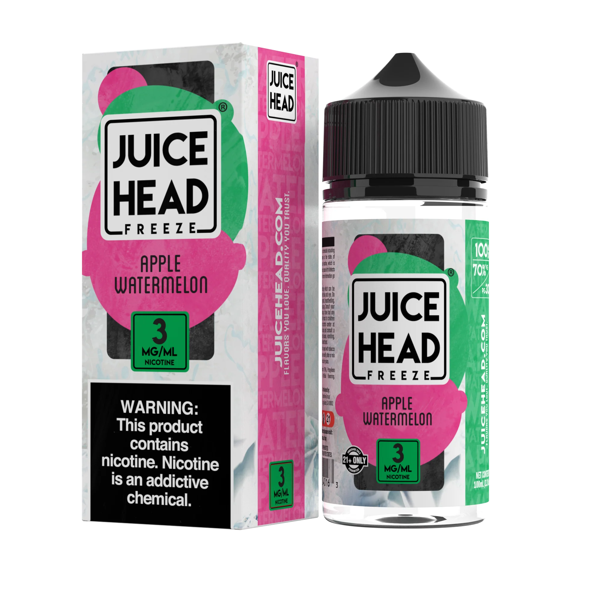 JUICE HEAD EXTRA FREEZE APPLE WATERMELON 3MG 100ML