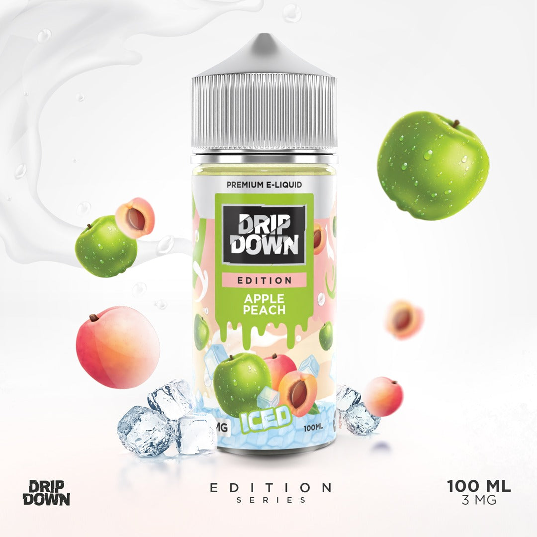 Dripdown Edition Apple Peach Ice 100ml E-Liquid Pakistan