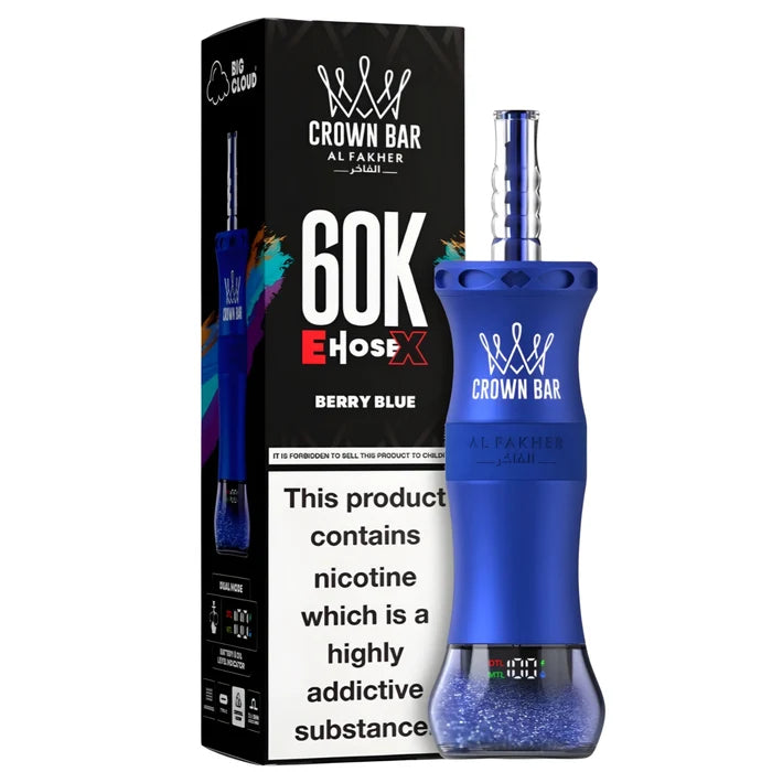 AL FAKHER CROWN BAR CLOUD-X DISPOSIBLE 60K (MIX) At best Price In Pakistan