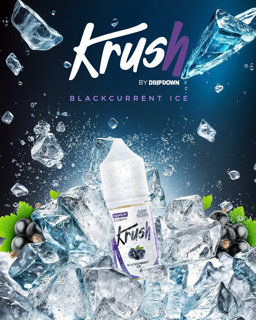 DRIPDOWN KRUSH SERIES SALT – BLACKCURRANT ICE 30ML