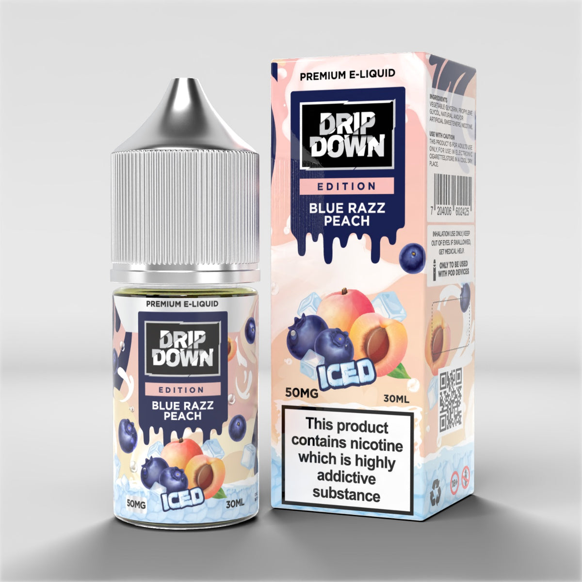 Dripdown Edition Blue Razz Peach 30ml 50mg Pakistan