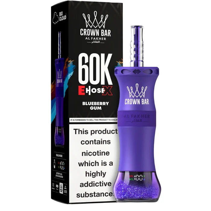 AL FAKHER CROWN BAR CLOUD-X DISPOSIBLE 60K (MIX) At best Price In Pakistan