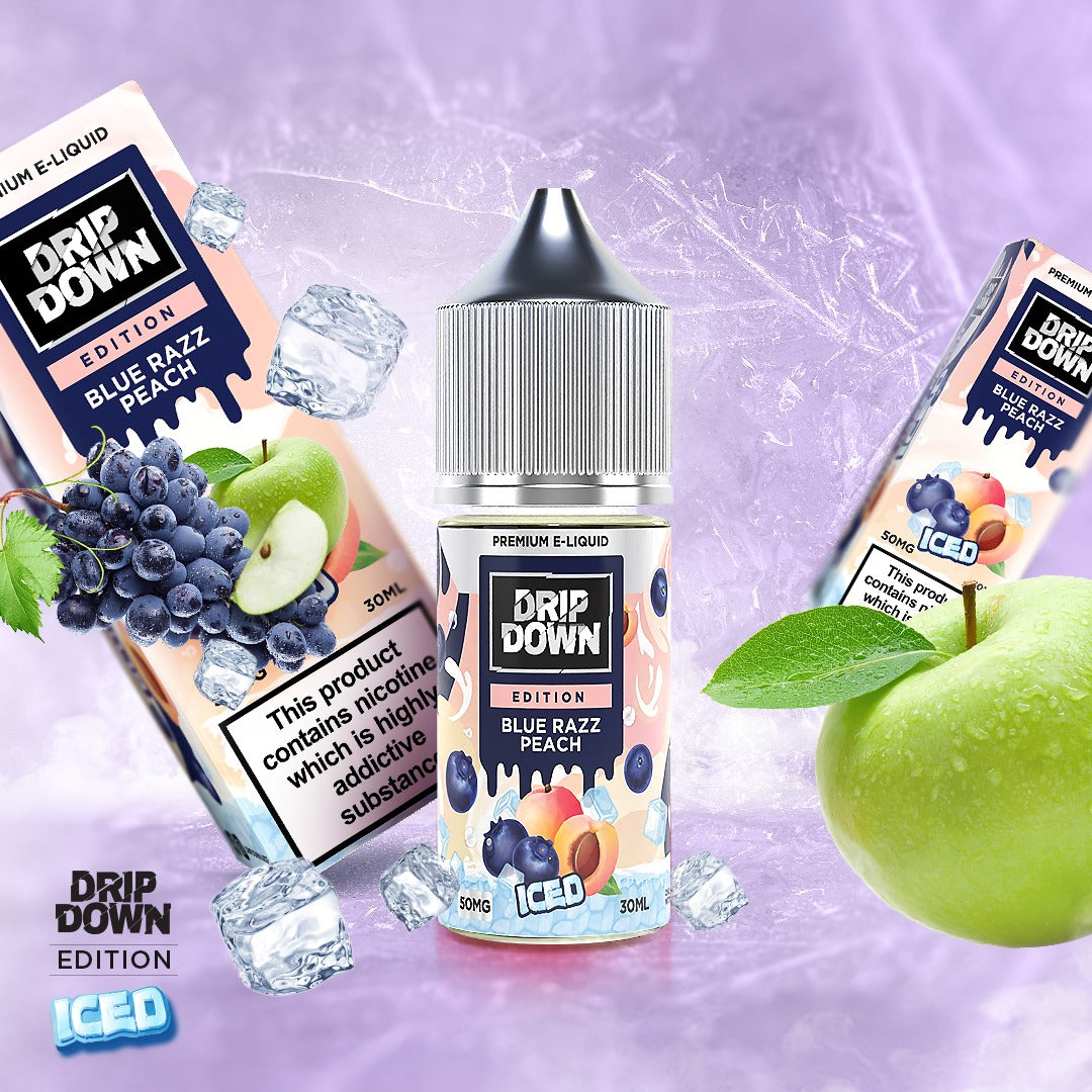 Dripdown Edition Blue Razz Peach 30ml E-Liquid Pakistan