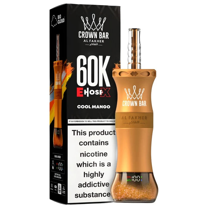 AL FAKHER CROWN BAR CLOUD-X DISPOSIBLE 60K (MIX) At best Price In Pakistan