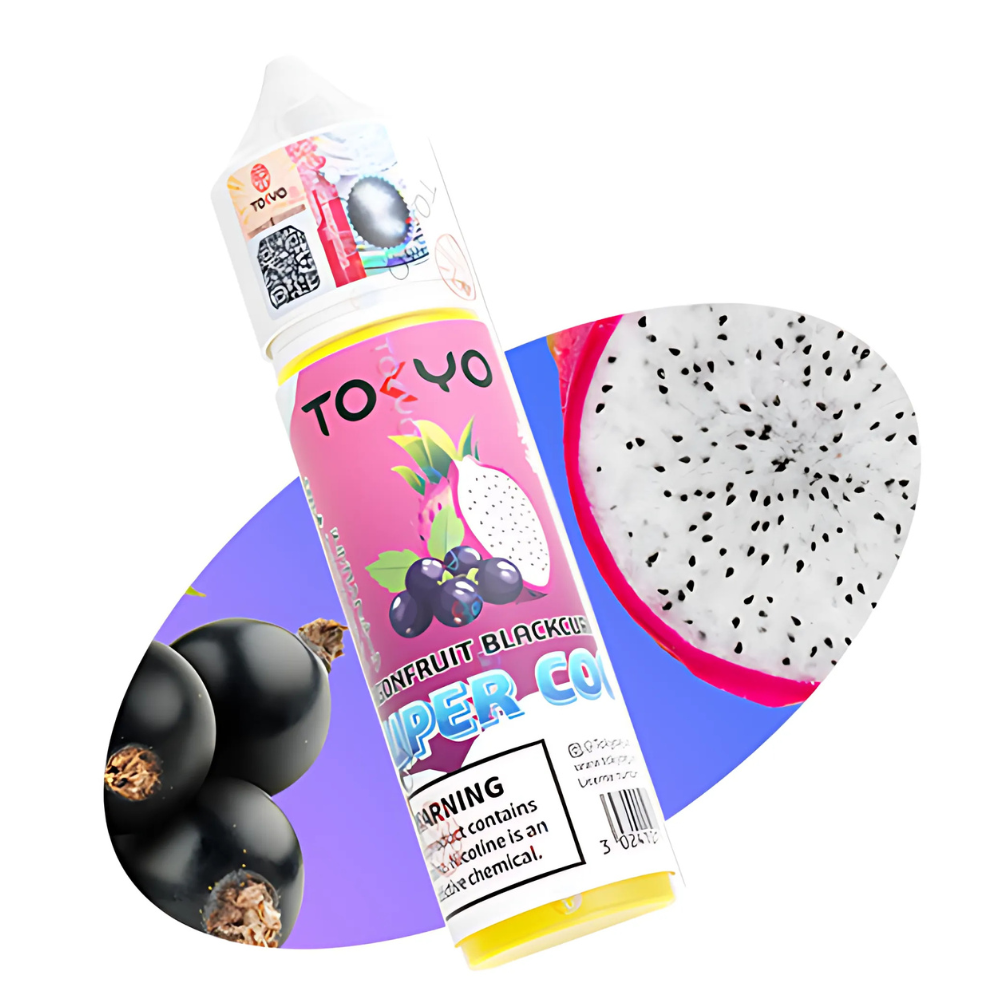 Tokyo Supercool Dragonfruit Blackcurrant 60ml E-Liquid Pakistan