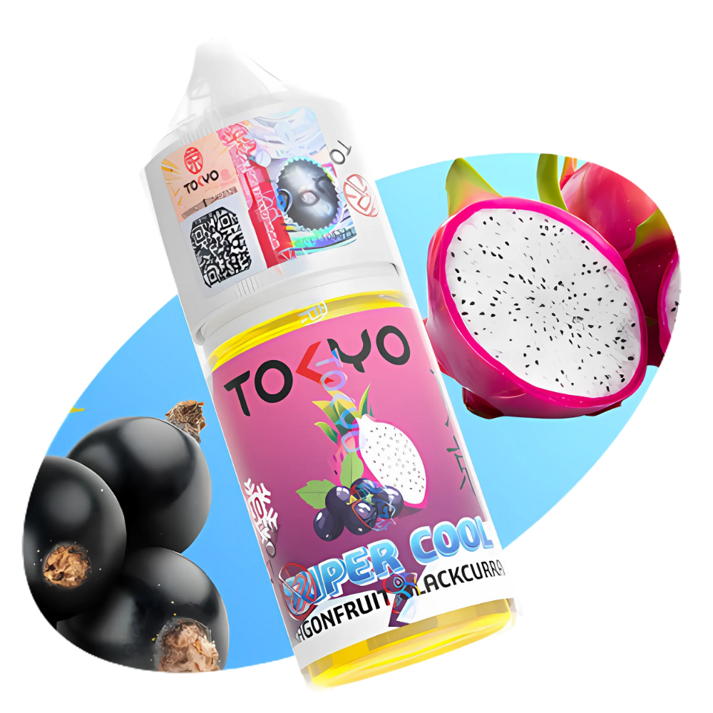 Tokyo Supercool Dragonfruit Blackcurrant 30ml E-Liquid Pakistan