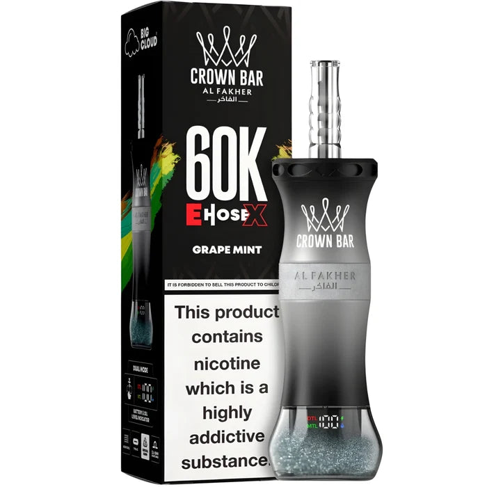 AL FAKHER CROWN BAR CLOUD-X DISPOSIBLE 60K (MIX) At best Price In Pakistan