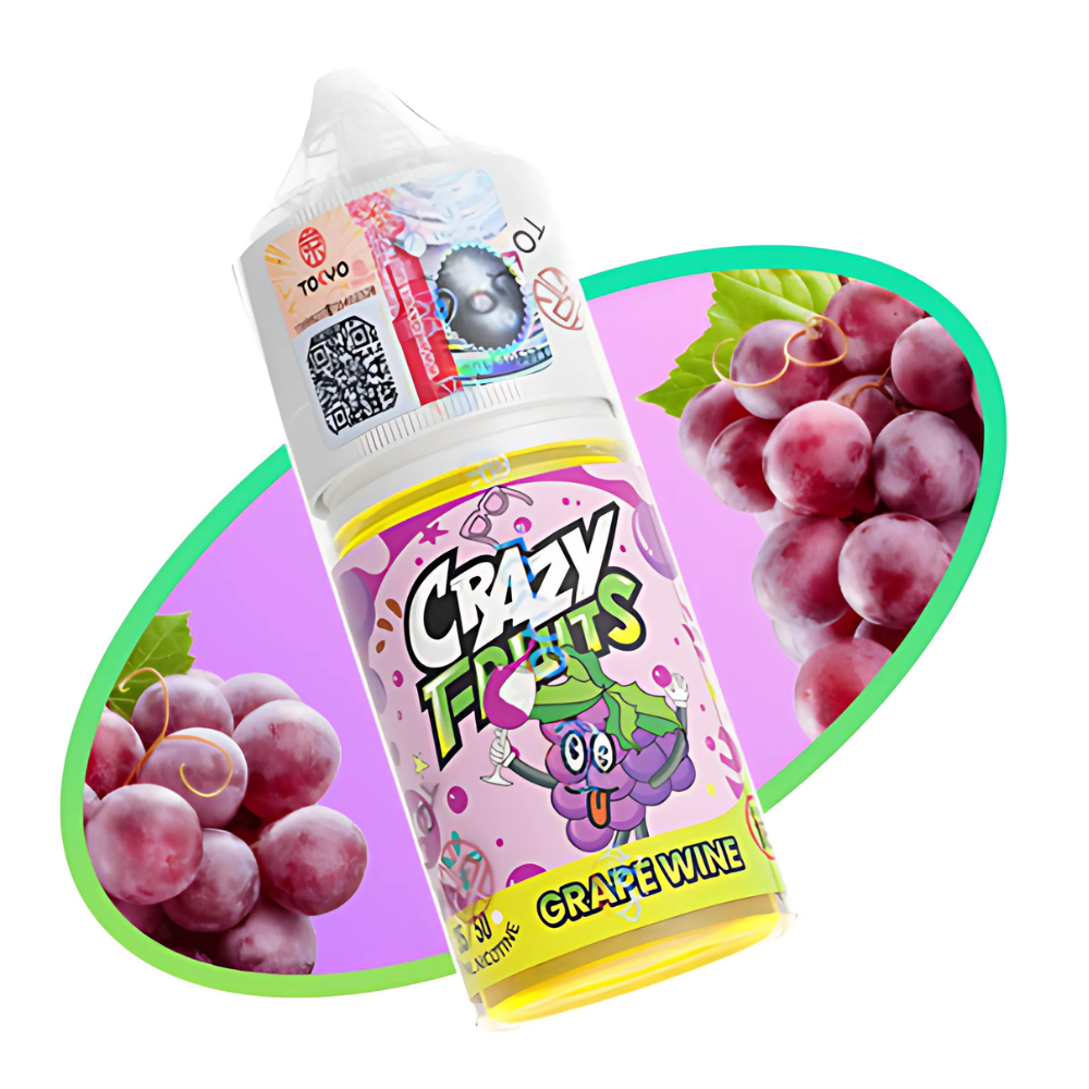 Tokyo Crazy Fruits Grape Wine 30ml E-Liquid Pakistan