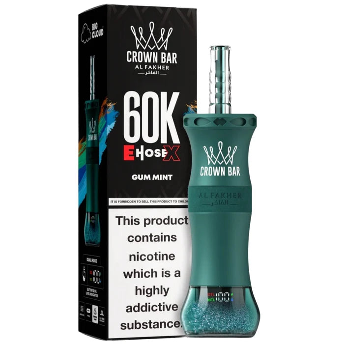 AL FAKHER CROWN BAR CLOUD-X DISPOSIBLE 60K (MIX) At best Price In Pakistan