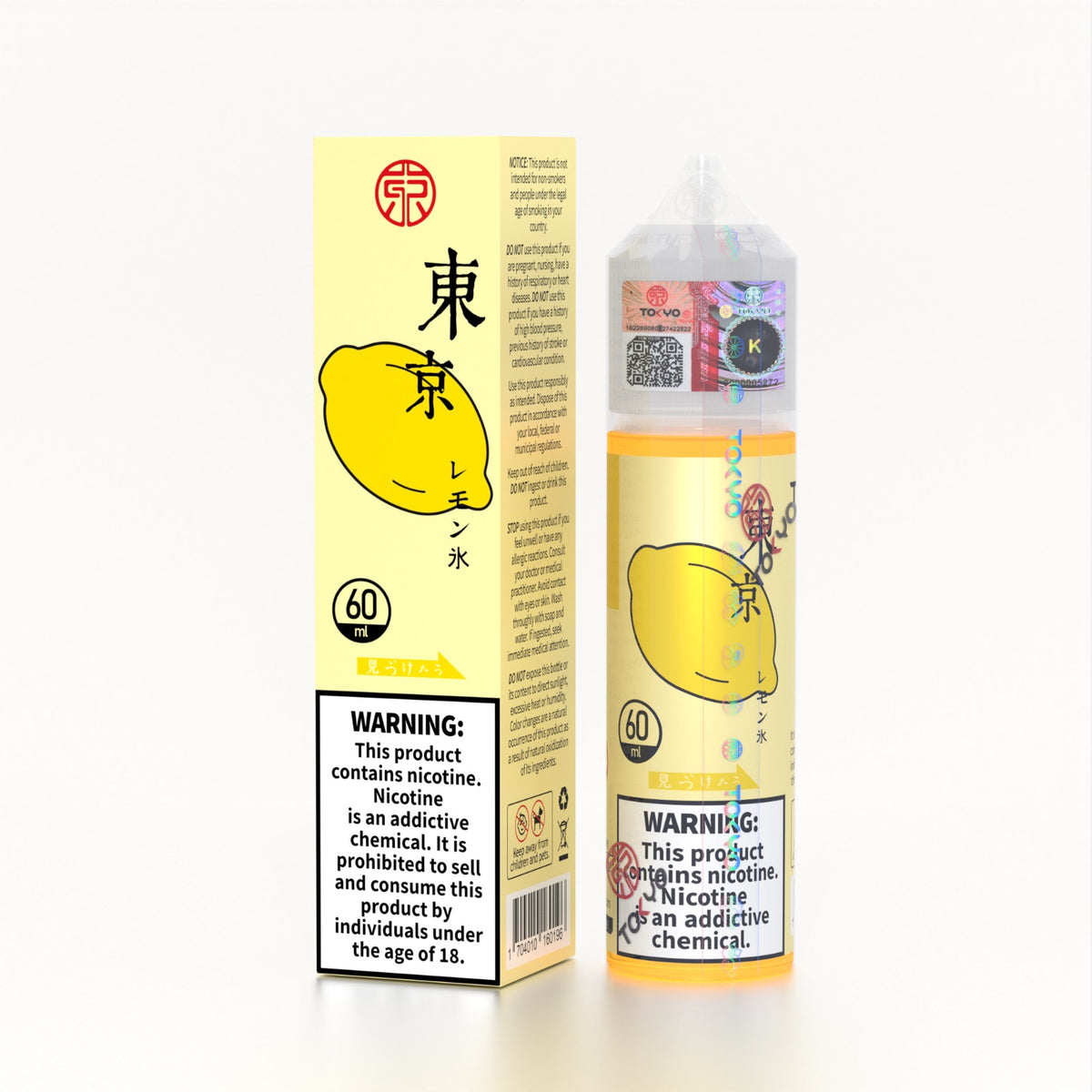 Tokyo Classic Iced Lemon 60ml Freebase Pakistan