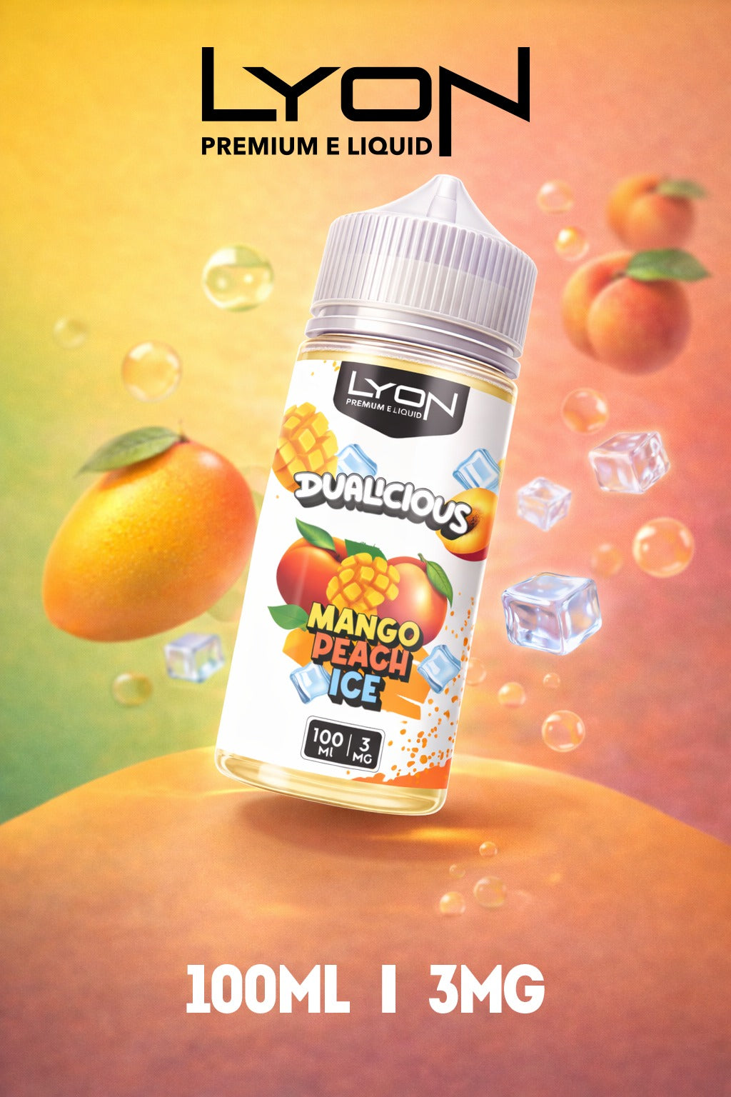 LYON Dualicious E-Liquid 100ml 3mg Freebase | 9 Dual-Fruit Ice Flavours – Best Price in Pakistan