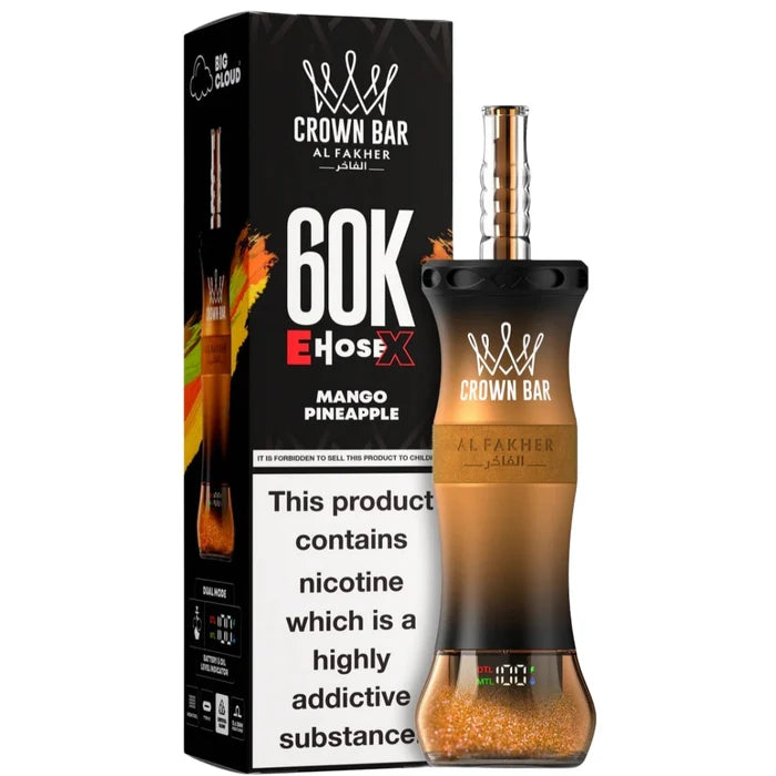 AL FAKHER CROWN BAR CLOUD-X DISPOSIBLE 60K (MIX) At best Price In Pakistan