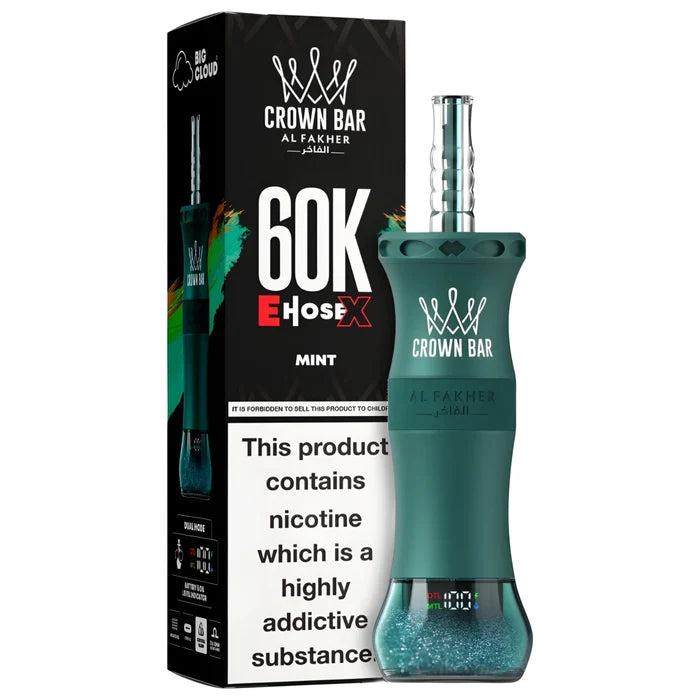 AL FAKHER CROWN BAR CLOUD-X DISPOSIBLE 60K (MIX) At best Price In Pakistan