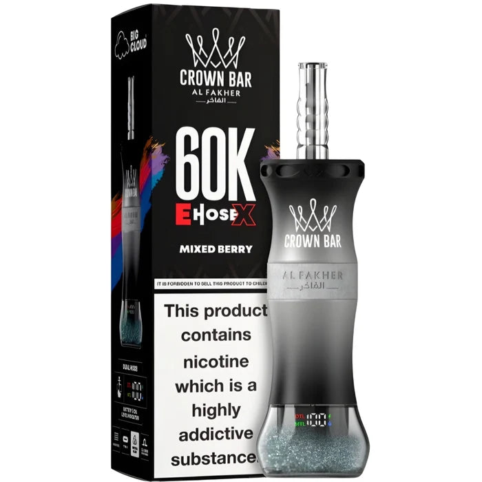 AL FAKHER CROWN BAR CLOUD-X DISPOSIBLE 60K (MIX) At best Price In Pakistan