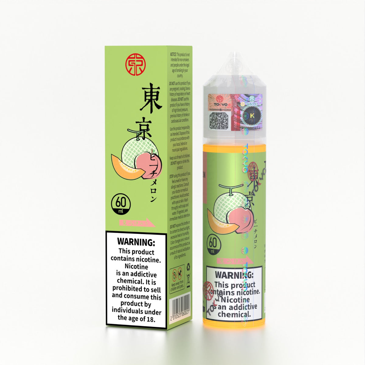 Tokyo Classic Iced Peach Melon 60ml Freebase Pakistan