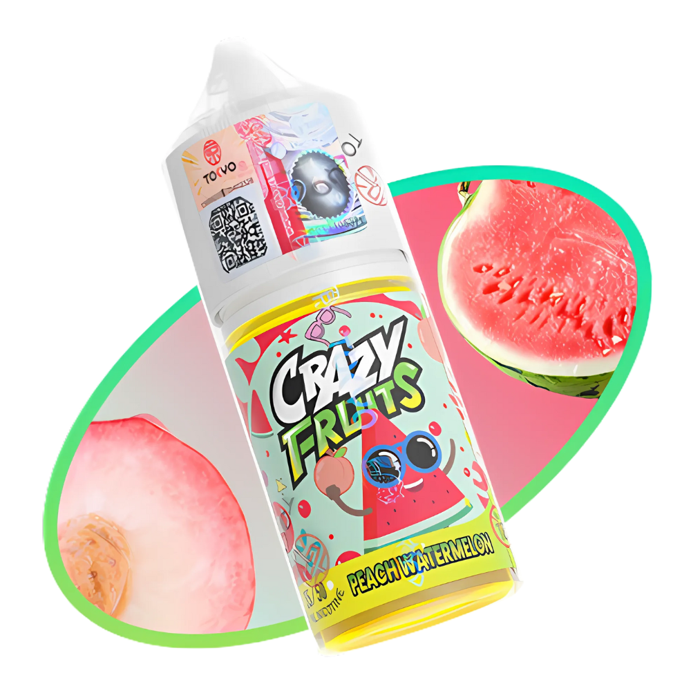 Tokyo Crazy Fruits Peach Watermelon 30ml E-Liquid Pakistan
