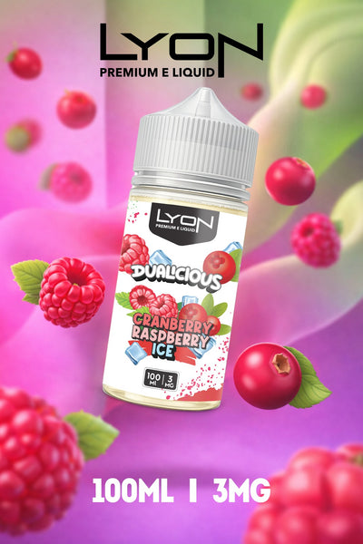 LYON Dualicious E-Liquid 100ml 3mg Freebase | 9 Dual-Fruit Ice Flavours – Best Price in Pakistan