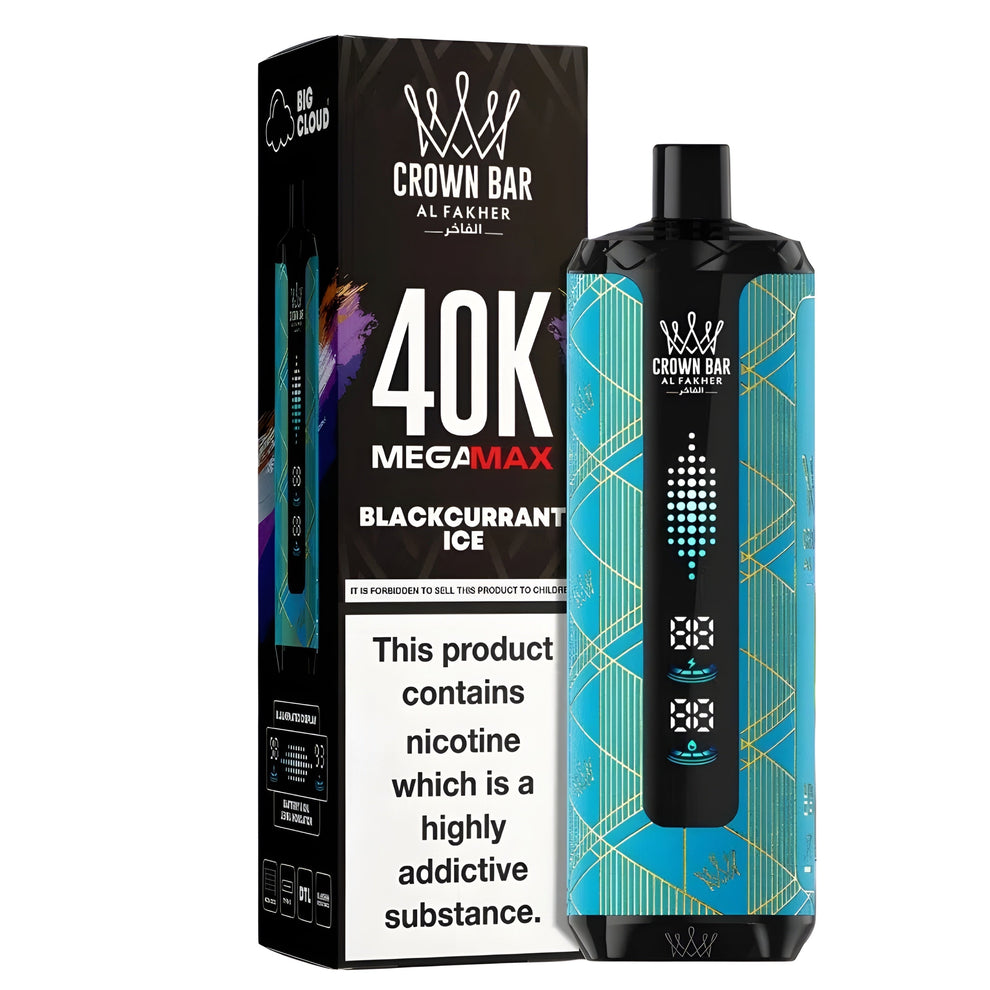 Al Fakher Crown Bar Mega Max 40K - Blackcurrant Ice
