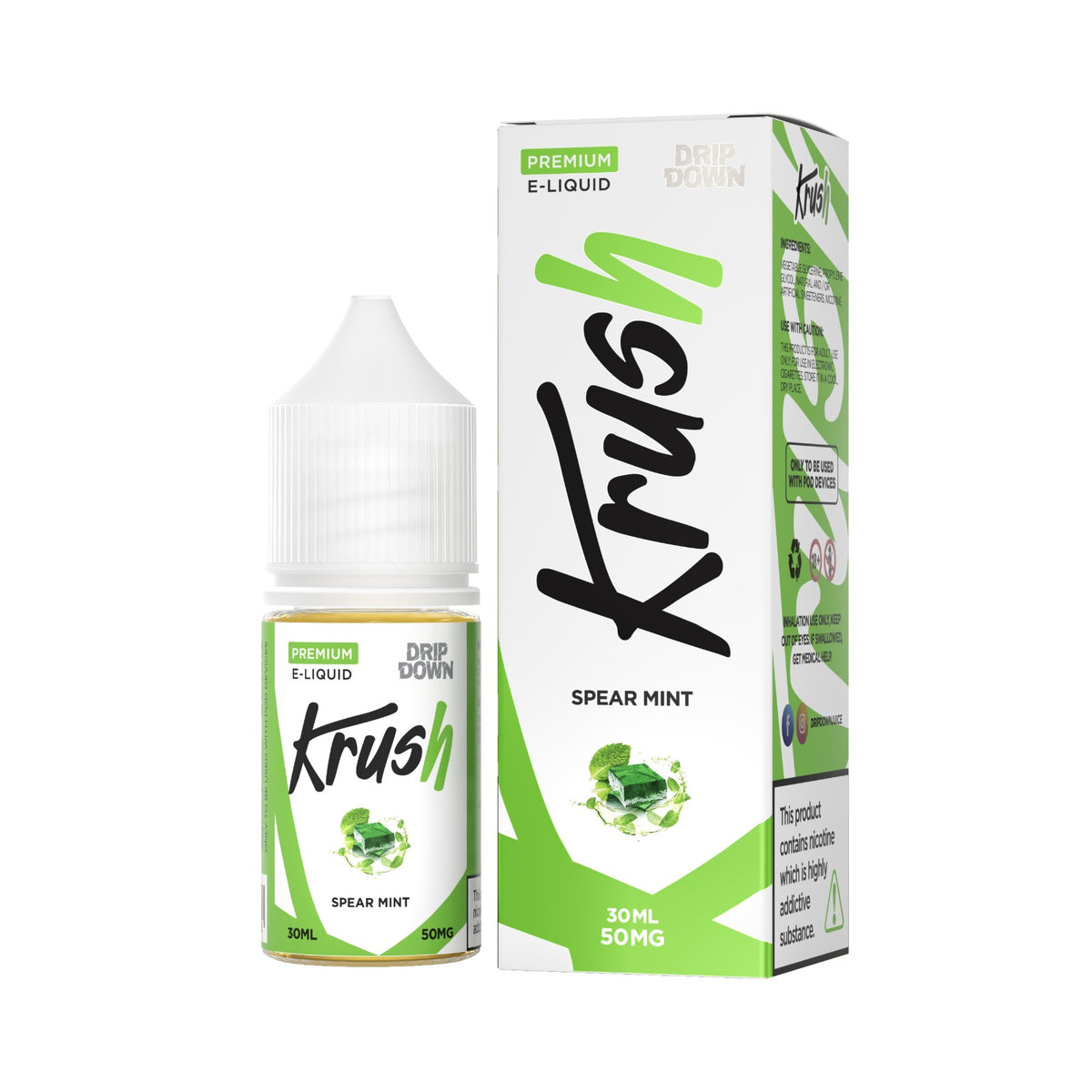 DRIPDOWN KRUSH SPEAR MINT 30ML