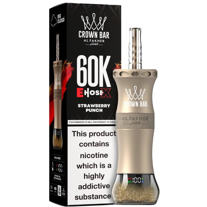 AL FAKHER CROWN BAR CLOUD-X DISPOSIBLE 60K (MIX) At best Price In Pakistan
