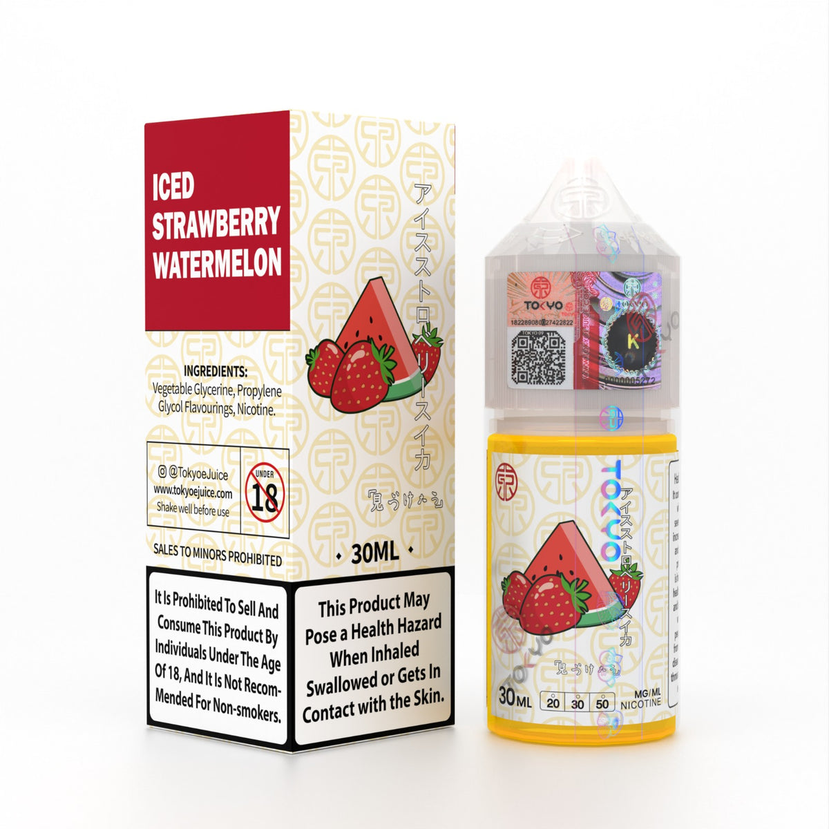 Tokyo Classic Iced Strawberry Watermelon Salt Nic 30ml Pakistan