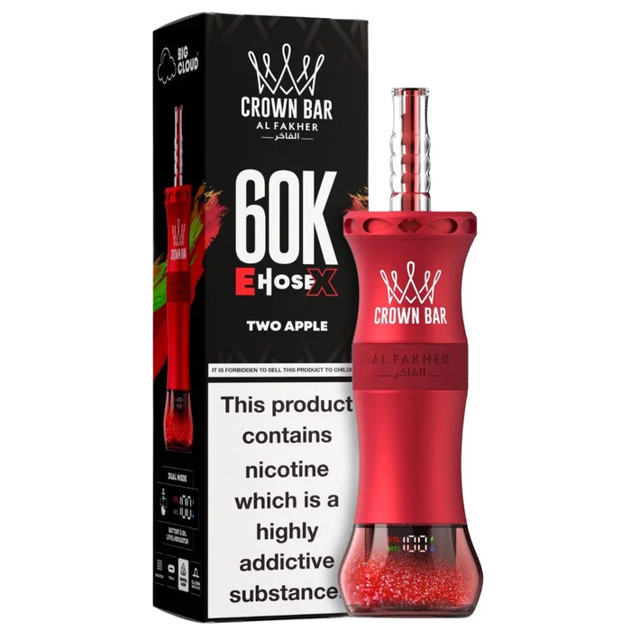 AL FAKHER CROWN BAR CLOUD-X DISPOSIBLE 60K (MIX) At best Price In Pakistan