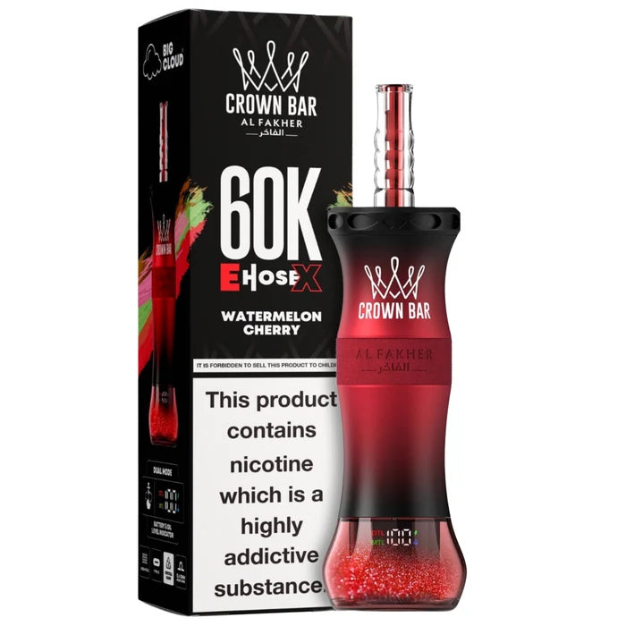AL FAKHER CROWN BAR CLOUD-X DISPOSIBLE 60K (MIX) At best Price In Pakistan